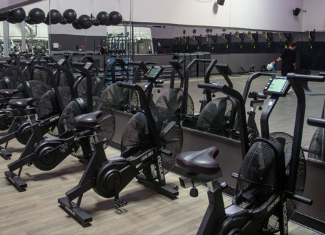 Afterburn Fitness group fitness assault bike machine classes