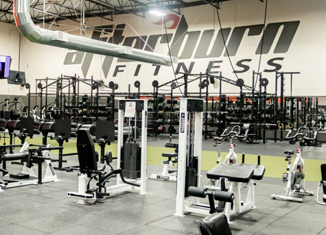 Weight machines at southern california health club