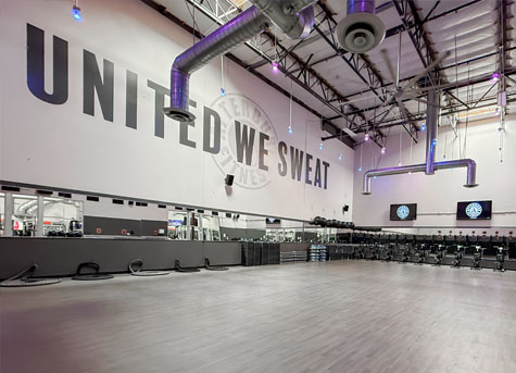 Afterburn fitness Valencia group class room United we sweat