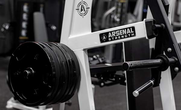 Fitness machine closeup at health club gym